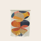 mid century geometric shapes autumn Wall Hanging Gallery Image 1