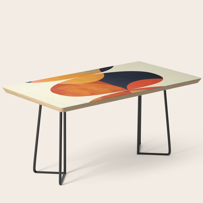 mid century geometric shapes autumn Coffee Table Gallery Image 1