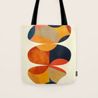 mid century geometric shapes autumn Tote Bag Gallery Image 1