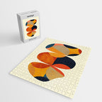 mid century geometric shapes autumn Jigsaw Puzzle Gallery Image 2