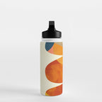 mid century geometric shapes autumn Water Bottle Gallery Image 3