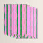 Green and Pink Brush Stroke Stripes Wrapping Paper Gallery Image 3