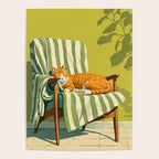Sleeping Ginger Cat Sunshine Poster Gallery Image 4