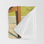 Sleeping Ginger Cat Sunshine Throw Blanket Gallery Image 3