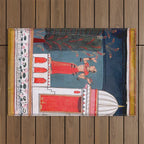 Gauri Ragini Mughal Indian Painting Illustration Outdoor Rug Gallery Image 1