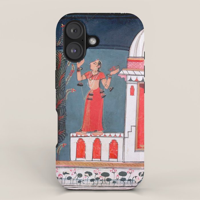 Gauri Ragini Mughal Indian Painting Illustration iPhone Case Gallery Image 1