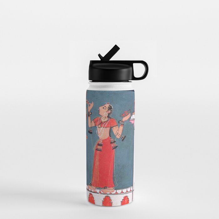 Gauri Ragini Mughal Indian Painting Illustration Water Bottle Gallery Image 1