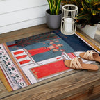 Gauri Ragini Mughal Indian Painting Illustration Outdoor Rug Gallery Image 2