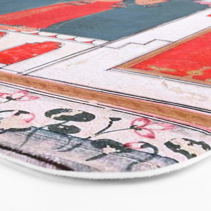 Gauri Ragini Mughal Indian Painting Illustration Bath Mat Gallery Image 3