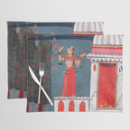 Gauri Ragini Mughal Indian Painting Illustration Placemat Gallery Image 1