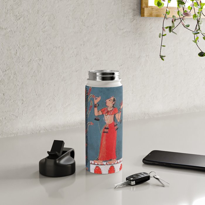 Gauri Ragini Mughal Indian Painting Illustration Water Bottle Gallery Image 4