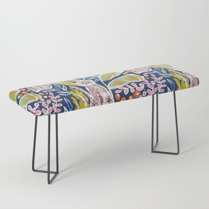 Pink Cheetah Bench Gallery Image 1