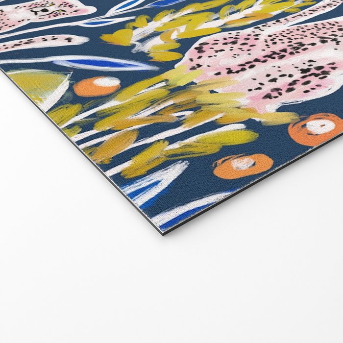 Pink Cheetah Welcome Mat Gallery Image 2