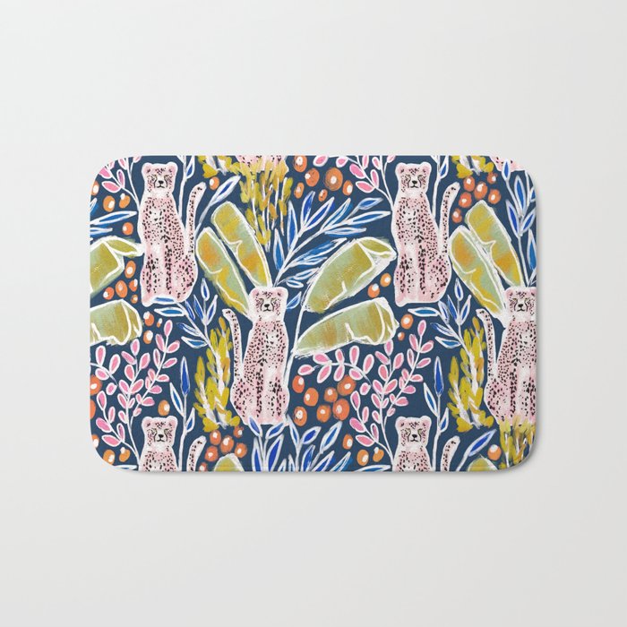 Pink Cheetah Bath Mat Gallery Image 1