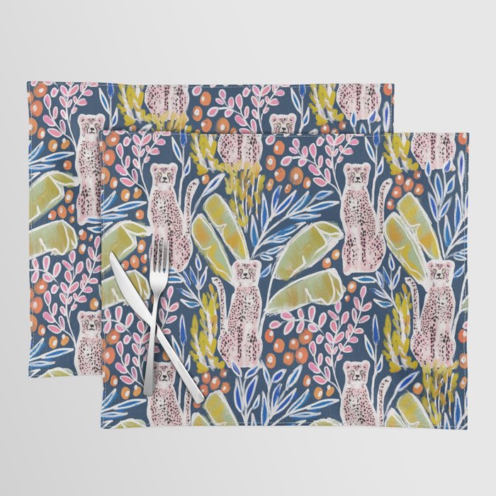 Pink Cheetah Placemat Gallery Image 1