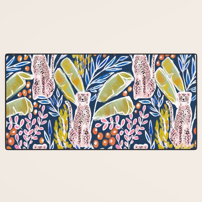 Pink Cheetah Desk Mat Gallery Image 3