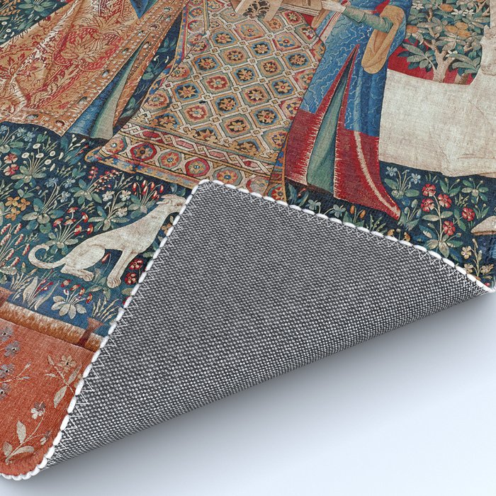 Lady and Unicorn Medieval Tapestry Hearing Rug Gallery Image 4