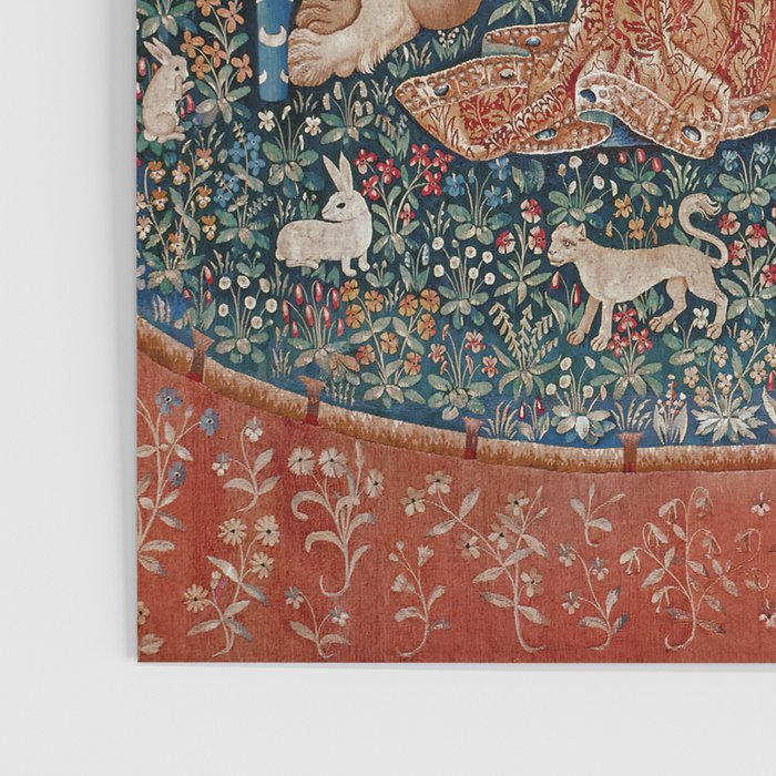 Lady and Unicorn Medieval Tapestry Hearing Poster Gallery Image 3