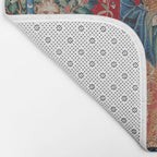 Lady and Unicorn Medieval Tapestry Hearing Bath Mat Gallery Image 2