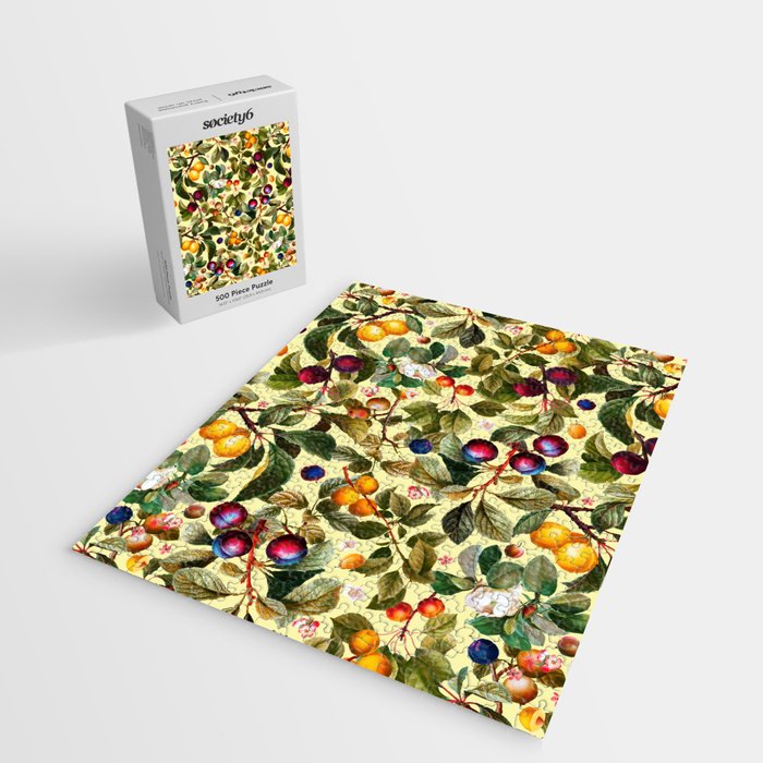 Vintage Fruit Pattern XXI Jigsaw Puzzle Gallery Image 2