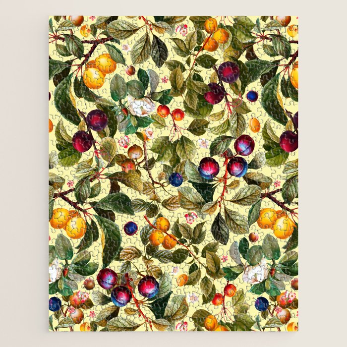 Vintage Fruit Pattern XXI Jigsaw Puzzle Gallery Image 1