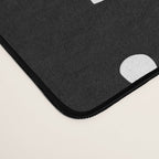 Black and white abstract organic shape pattern Desk Mat Gallery Image 4