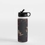 Vintage bouquets of garden flowers. Roses, dark red and pink peony.  Water Bottle Gallery Image 1
