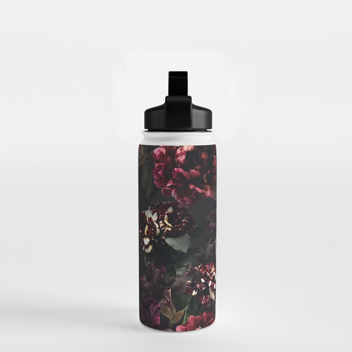 Vintage bouquets of garden flowers. Roses, dark red and pink peony.  Water Bottle Gallery Image 2