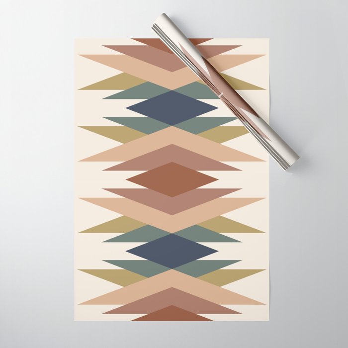 Bold Geometric Triangles IX Wrapping Paper Gallery Image 1