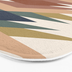 Bold Geometric Triangles IX Bath Mat Gallery Image 3