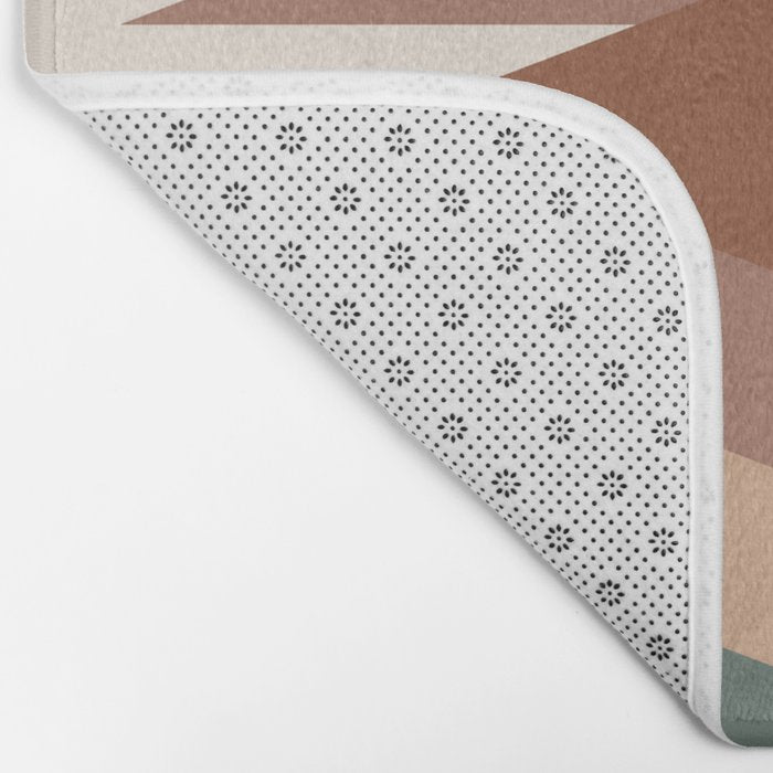 Bold Geometric Triangles IX Bath Mat Gallery Image 2