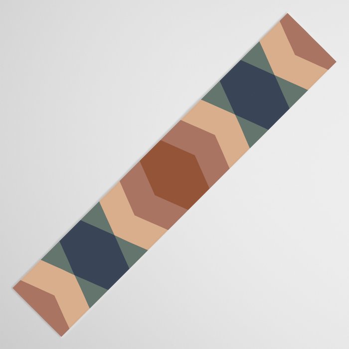 Bold Geometric Triangles IX Table Runner Gallery Image 3