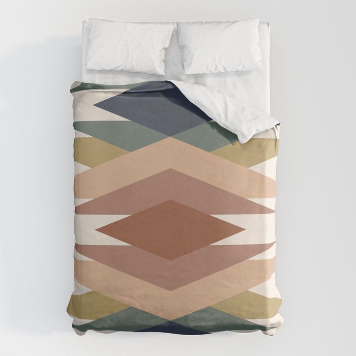 Bold Geometric Triangles IX Duvet Cover Gallery Image 6