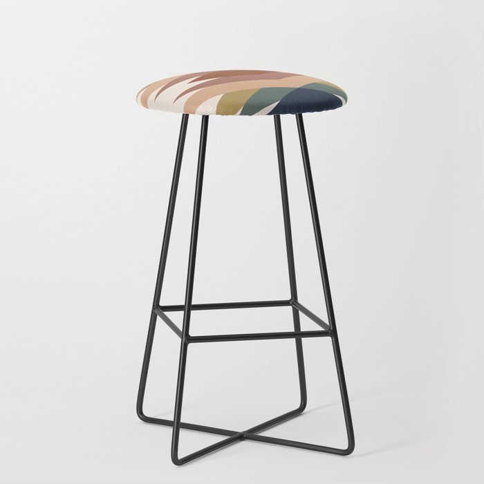 Bold Geometric Triangles IX Stool Gallery Image 1