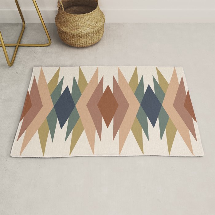 Bold Geometric Triangles IX Rug Gallery Image 1