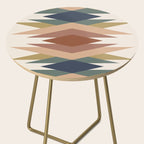 Bold Geometric Triangles IX Side Table Gallery Image 2