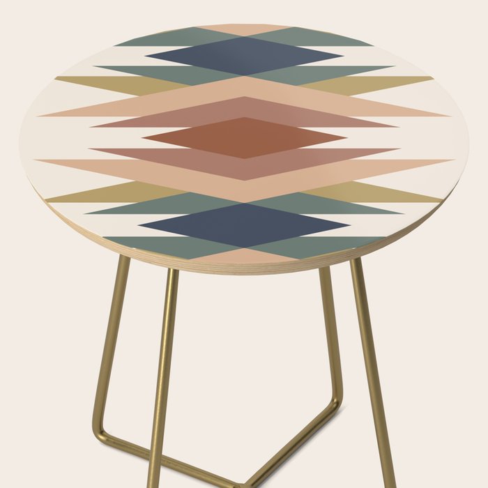 Bold Geometric Triangles IX Side Table Gallery Image 2