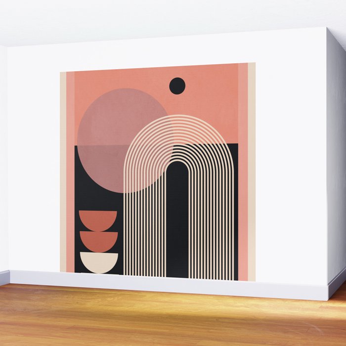 Abstract Geometric Shapes 210 Wall Mural Gallery Image 2