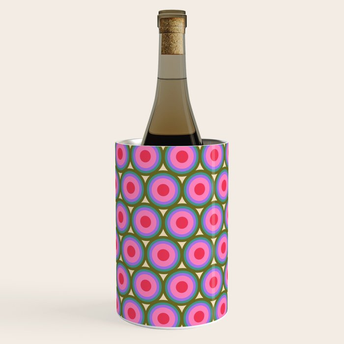 Geometric Mid Century Modern Pattern Wine Chiller Gallery Image 2