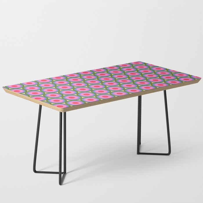 Geometric Mid Century Modern Pattern Coffee Table Gallery Image 1
