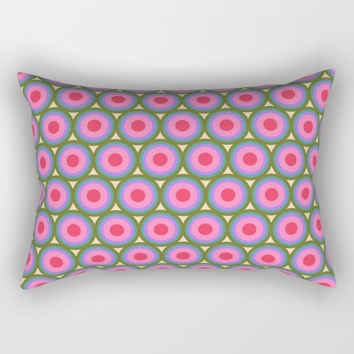 Geometric Mid Century Modern Pattern Rectangular Pillow Gallery Image 2