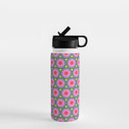 Geometric Mid Century Modern Pattern Water Bottle Gallery Image 1