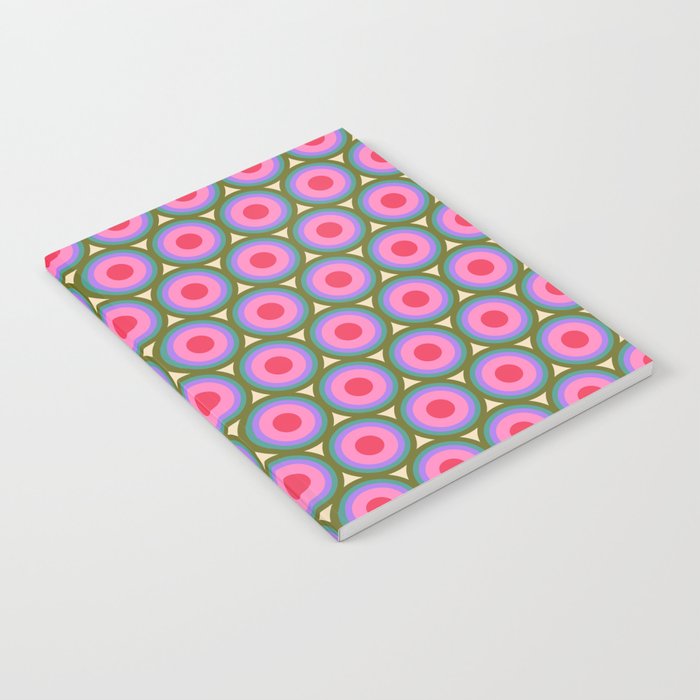 Geometric Mid Century Modern Pattern Notebook