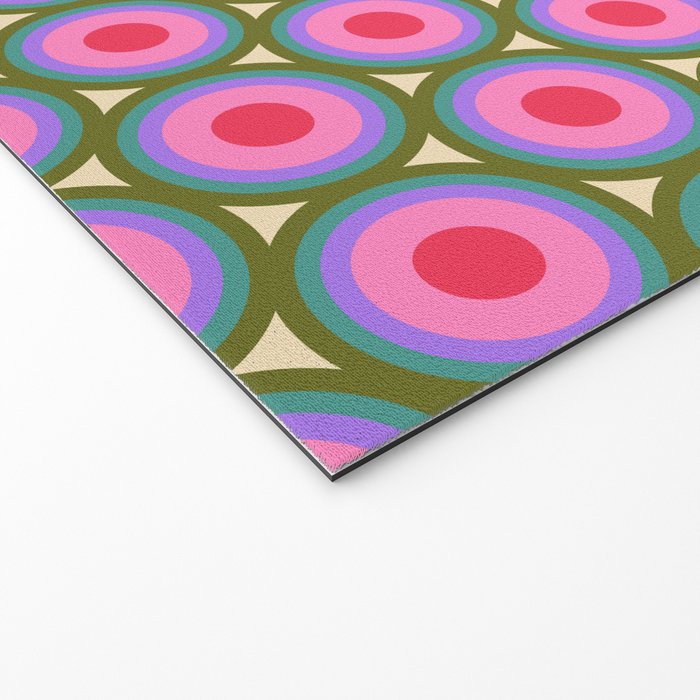 Geometric Mid Century Modern Pattern Welcome Mat Gallery Image 2