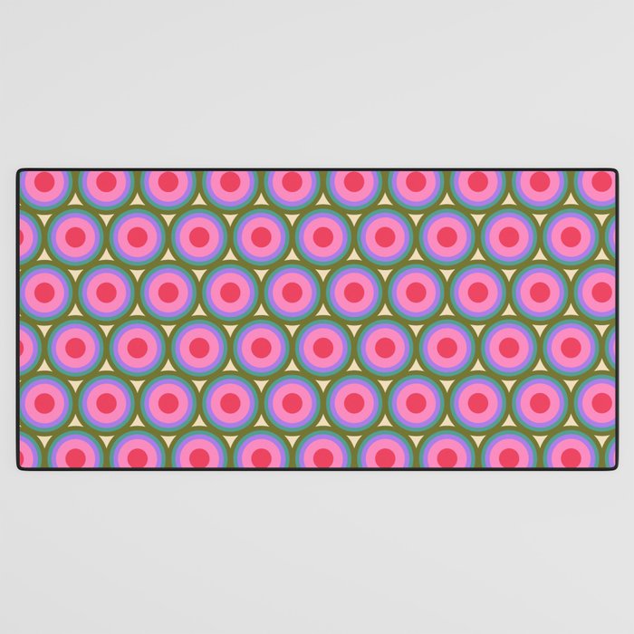 Geometric Mid Century Modern Pattern Desk Mat Gallery Image 3