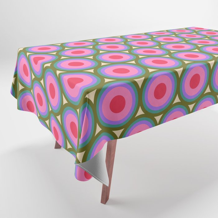 Geometric Mid Century Modern Pattern Tablecloth Gallery Image 1