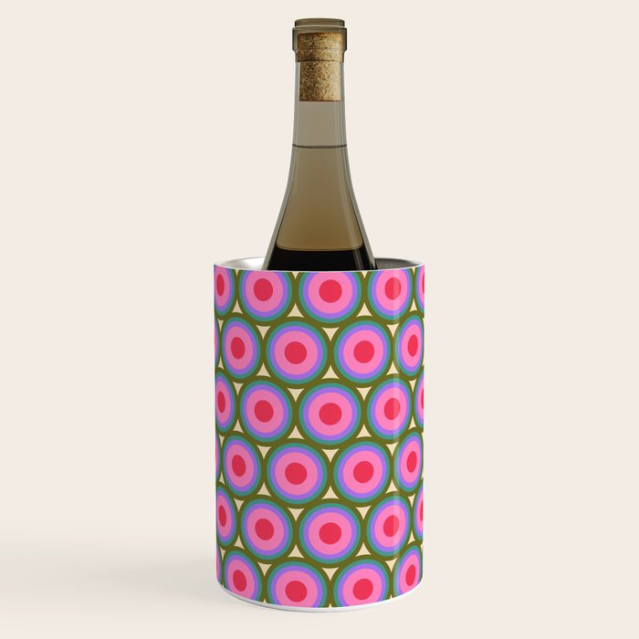 Geometric Mid Century Modern Pattern Wine Chiller Gallery Image 3