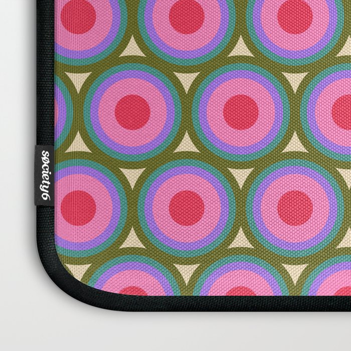 Geometric Mid Century Modern Pattern Laptop Sleeve Gallery Image 3