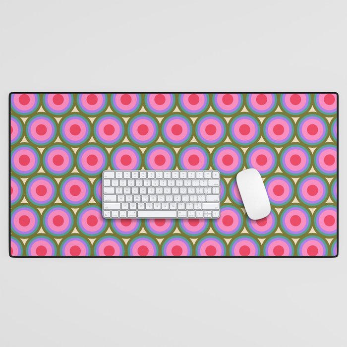 Geometric Mid Century Modern Pattern Desk Mat Gallery Image 1