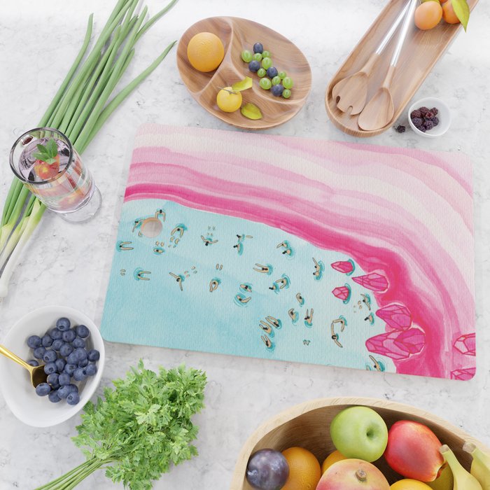 Pink beach Cutting Board Gallery Image 2